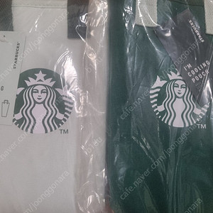 스타벅스 쿨링파우치 그린 민트 보냉백 이미지