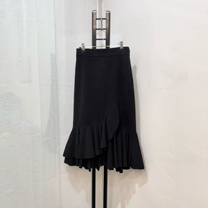 (36)럭키슈에뜨 인조가죽 프릴 캉캉 롱스커트 롱치마 3986