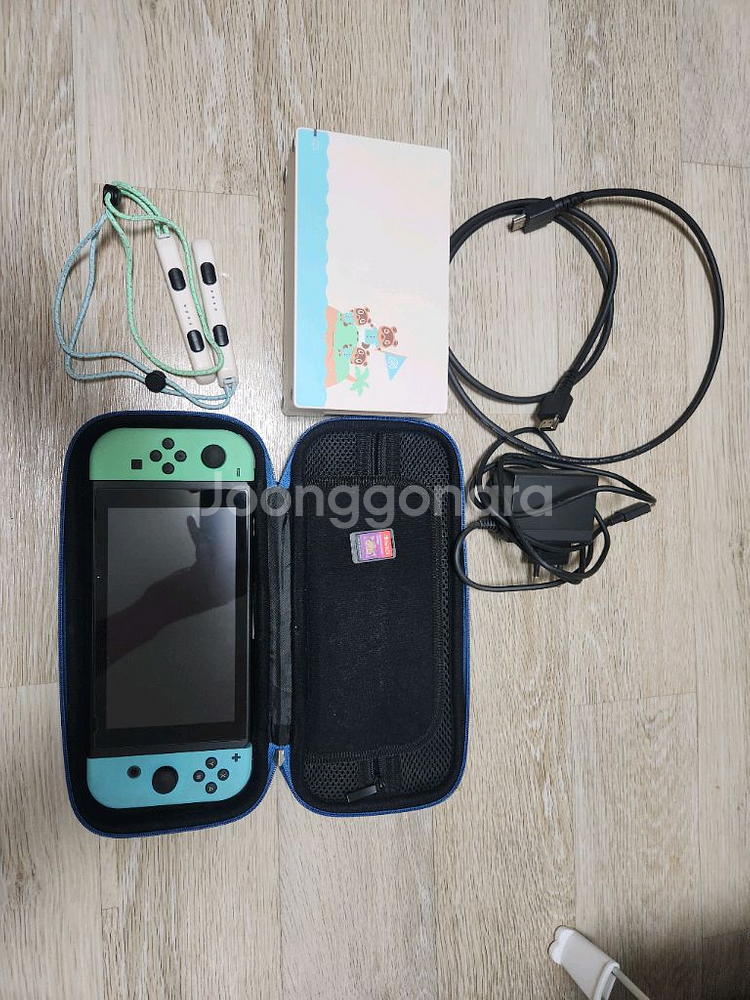 닌텐도 스위치 동숲에디션 + 포켓몬 바이올렛 칩--0