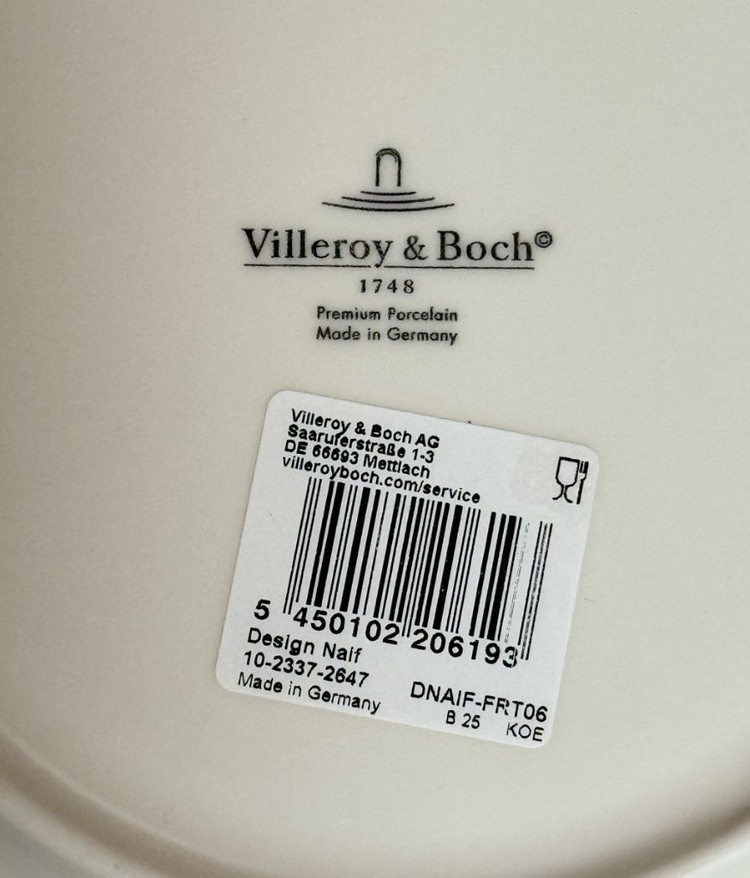 빌레로이 앤 보흐 디자인나이프 샐러드 접시 (새상품)--5