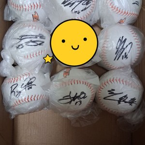 한화 이글스 선수단 친필사인볼