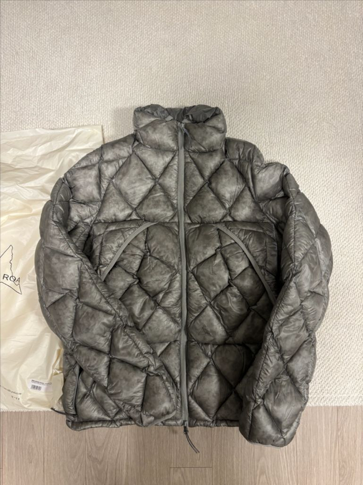 ROA 로아 패딩 점퍼 Nuna 800 Fill Power Hooded Down Jacket Silver--0