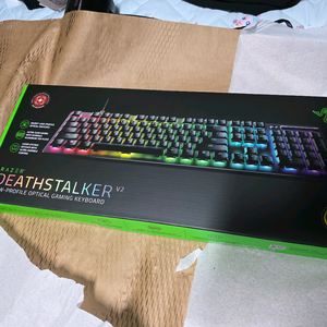 레이저 데스스터커 V2 US 리니어 게이밍 키보드 미개봉새제품