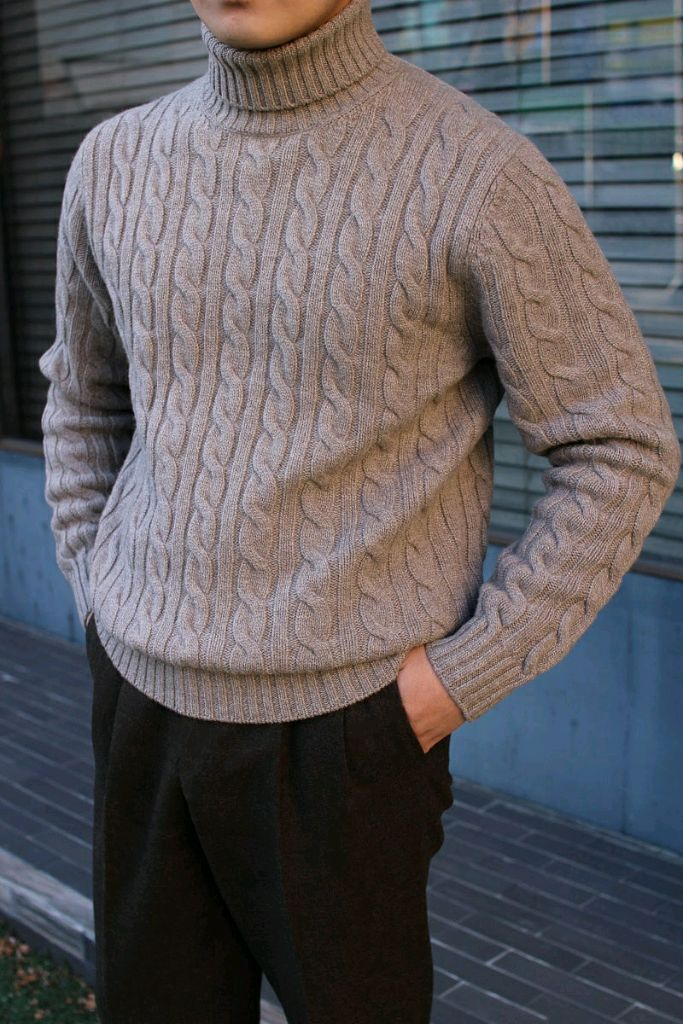 [판매완료] 베르노 터틀넥 니트 L (100-105)--4