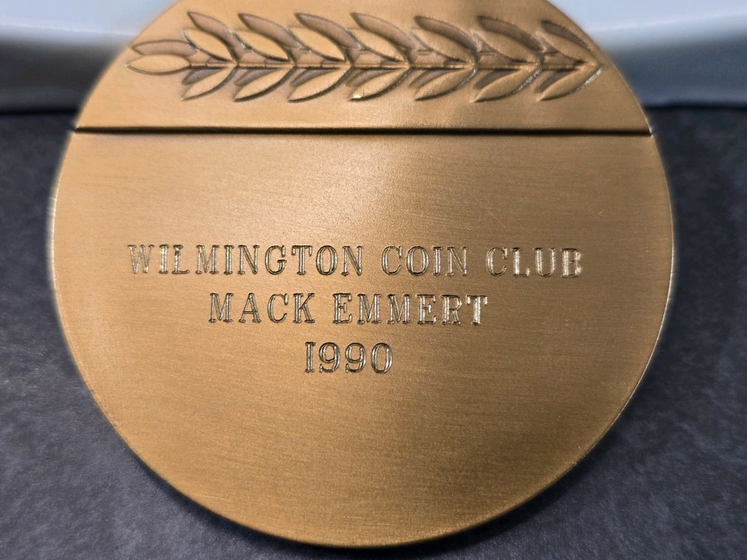 1990 미국 Wilmington Coin Club 전직 회장 기념 메달 | 중고나라 - 안심되는 중고거래