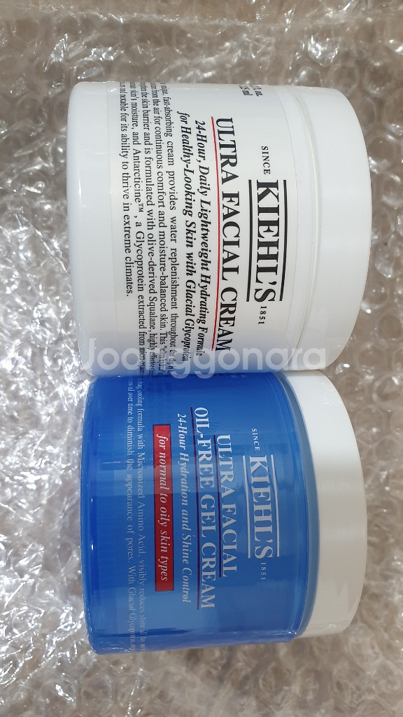 [무배]키엘 울트라 페이셜크림,오일프리젤크림 125ml--0