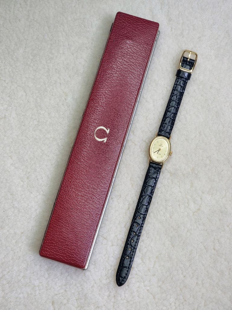 오메가 드빌 빈티지 오벌 샴페인 선레이다이얼 수동 여성시계 이미지