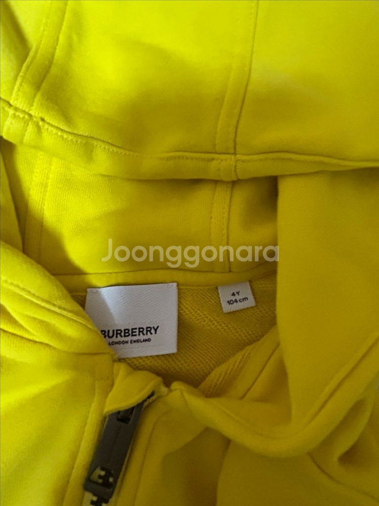버버리 칠드런 후드집업 4Y--2