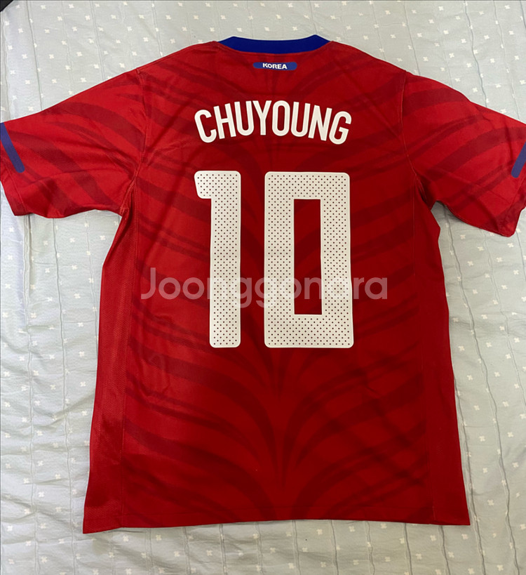 10-12 대한민국 국대 박주영 축구유니폼--1