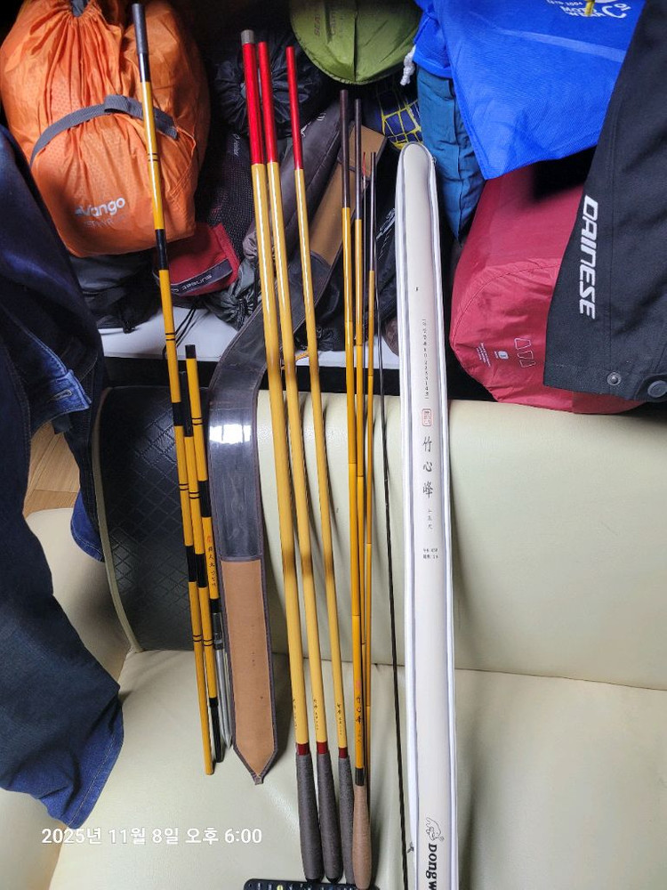 내림 중층 중층대 중층낚시대 동와 죽심봉15척 썬더버드 죽봉 받침대 이미지