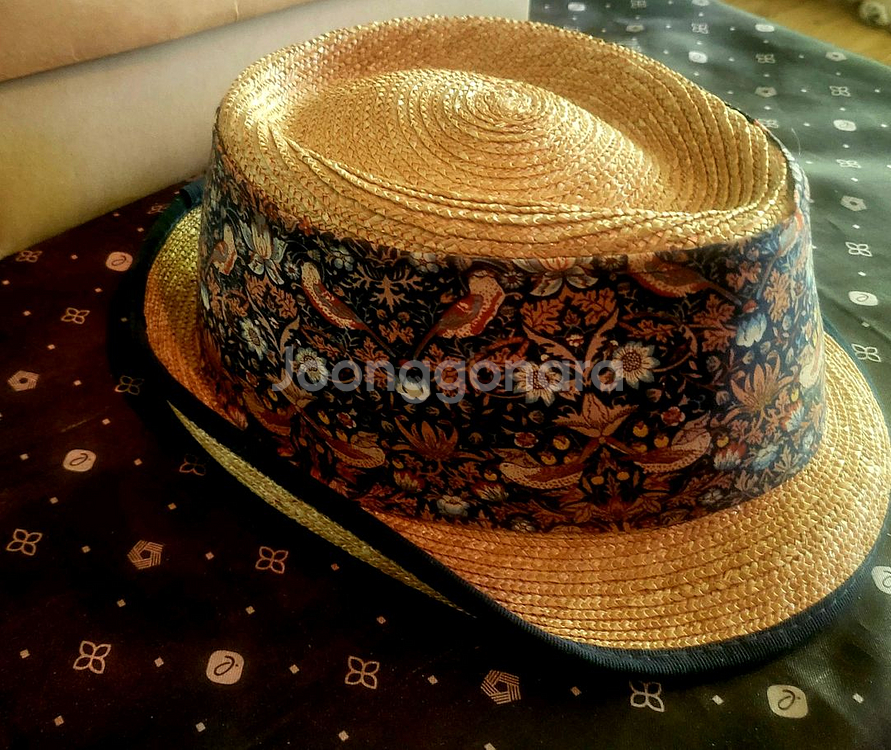 [미사용 택달린 새상품] 라파엘로 베티니 천연초 모자 페도라--2