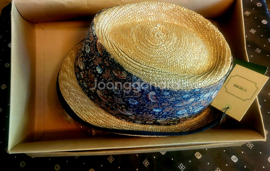 [미사용 택달린 새상품] 라파엘로 베티니 천연초 모자 페도라--5