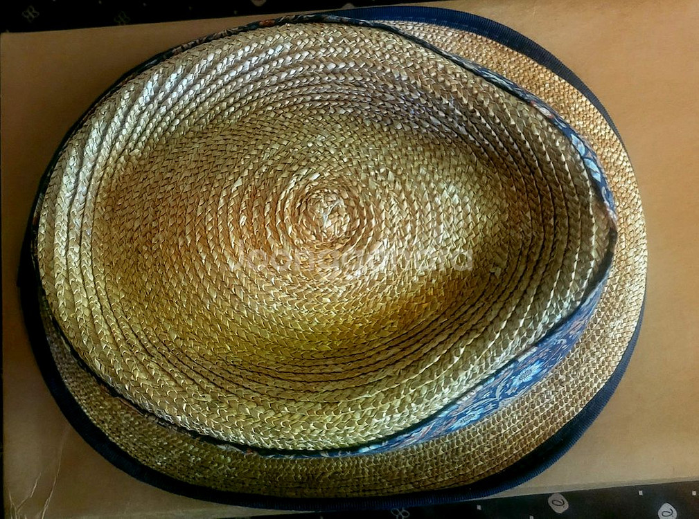 [미사용 택달린 새상품] 라파엘로 베티니 천연초 모자 페도라--9