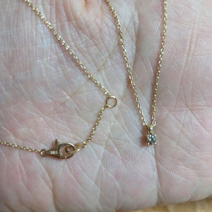 (보스크)14k 발렌 1부 다이아목걸이