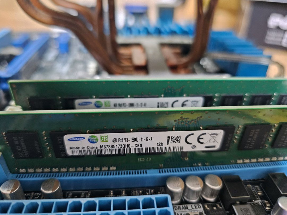 아수스보드, i5 CPU, 삼성램 이미지