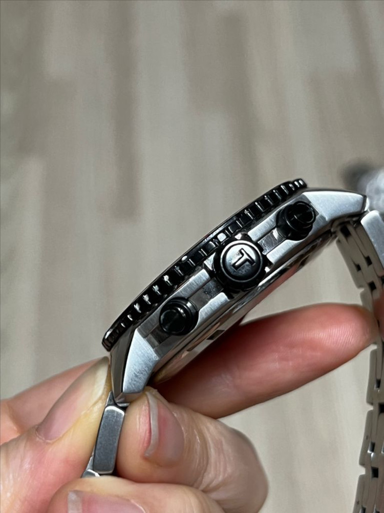 티쏘 prs 검빨 크로노그래프 시계--1