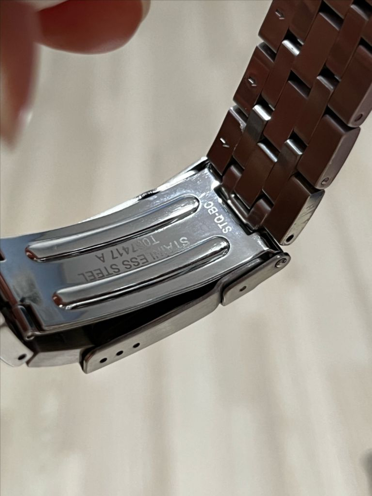 티쏘 prs 검빨 크로노그래프 시계--3