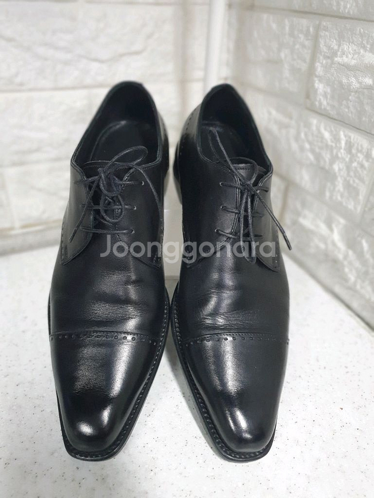 제냐(Ermenegildo Zegna 남성 구두 블랙( 9 D)컨디션 굿--1