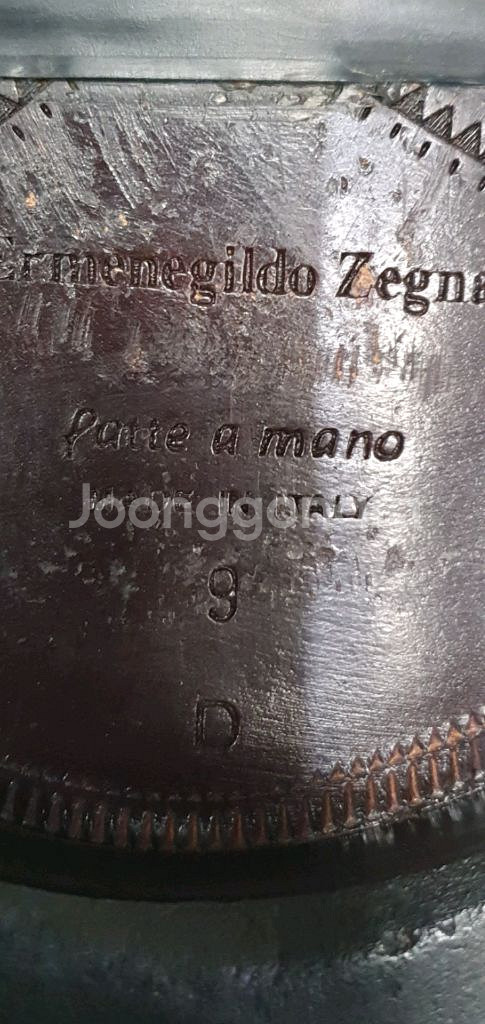 제냐(Ermenegildo Zegna 남성 구두 블랙( 9 D)컨디션 굿--7