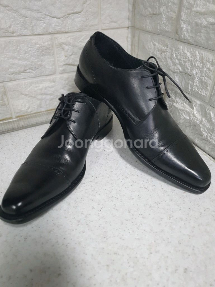 제냐(Ermenegildo Zegna 남성 구두 블랙( 9 D)컨디션 굿--9