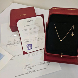 까르띠에 다무르 목걸이 스몰 로즈골드 풀세트