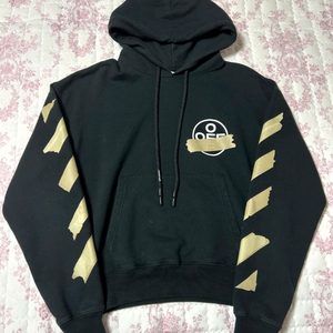 정품 오프화이트 애로우 후드티 90-S 블랙