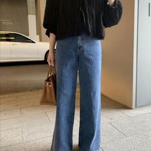 리앙쥬 페이큰 진청 데님 s