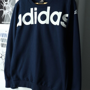 (F) 아디다스 맨투맨 티셔츠 아동 키즈 네이비 기모