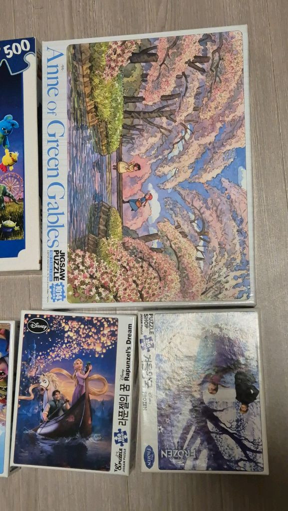 디즈니 테마 500피스 퍼즐 세트 등--1