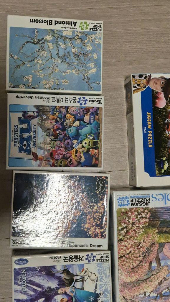 디즈니 테마 500피스 퍼즐 세트 등--3