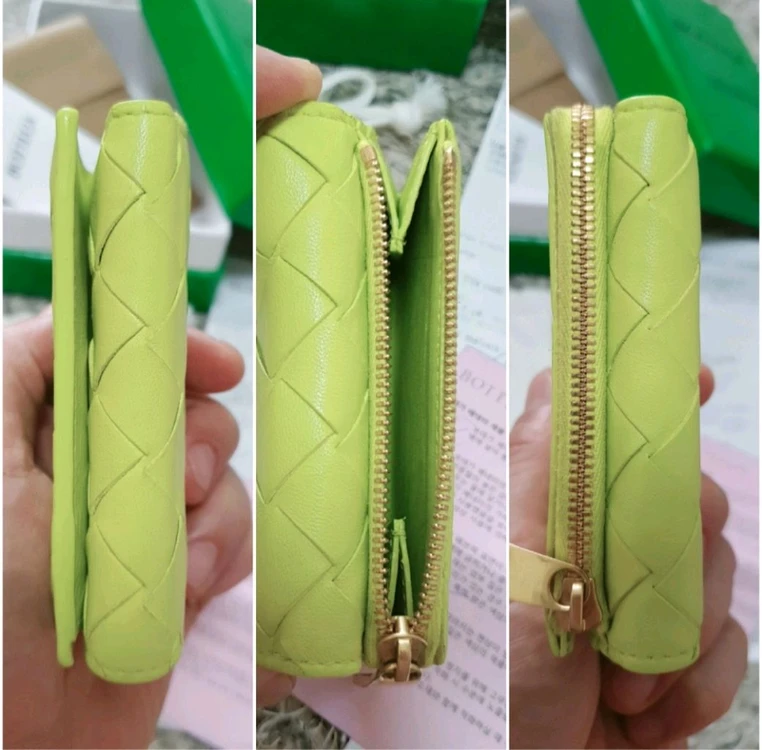 보테가베네타 인트레치아토 삼단 미니 반지갑 판매해요 이미지