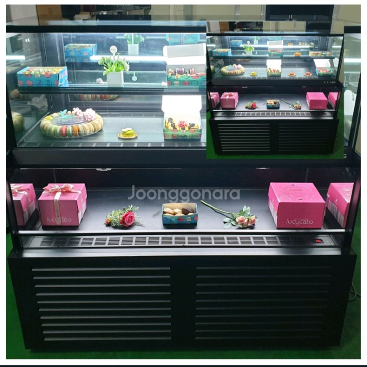 카페용 콤비 케잌 디저트 베이커리 냉동냉장 쇼케이스 이미지