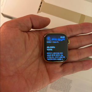 (셀룰러,새상품급)애플워치8 스테인리스 골드