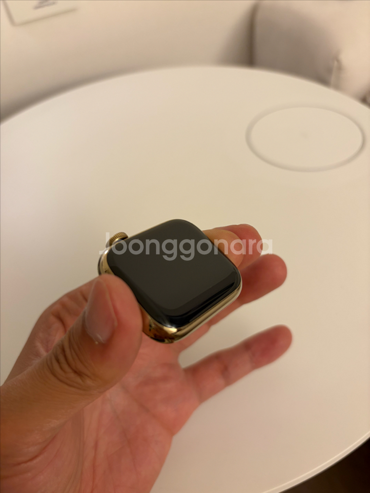 (셀룰러,새상품급)애플워치8 스테인리스 골드--8