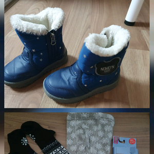 유아동 170사이즈 방한화가격내림 방한부츠170사이즈+새제품 3-4세 면팬티타이즈