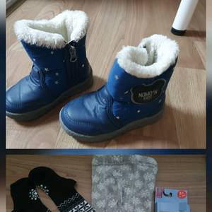 유아동 170사이즈 방한화가격내림 방한부츠170사이즈+새제품 3-4세 면팬티타이즈