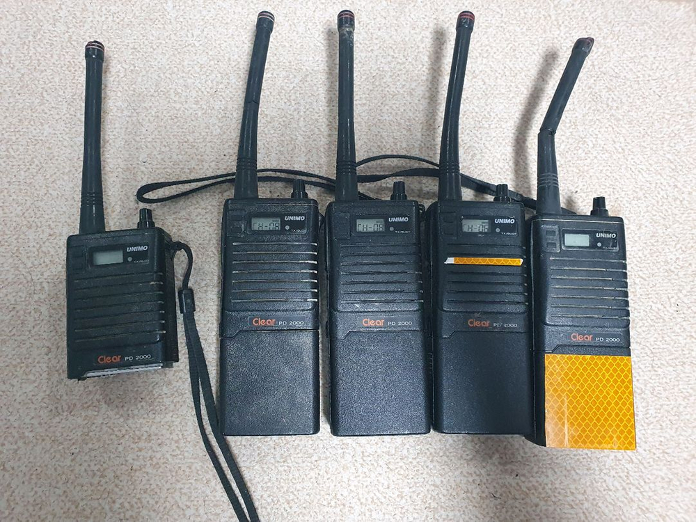 무전기 유니모 PD2000 부품용 5대--3
