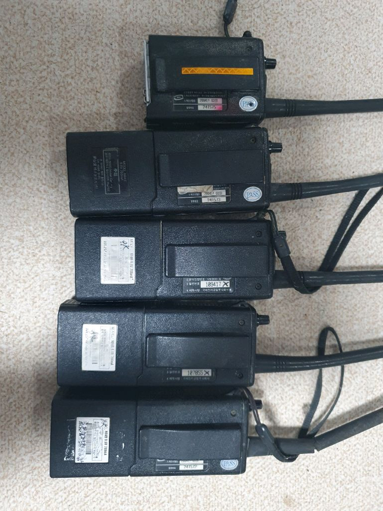 무전기 유니모 PD2000 부품용 5대--4