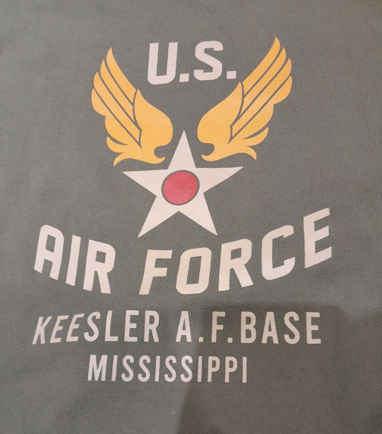 유니폼브릿지 에어포스 헤비 스웻셔츠 카키 (L) 이미지