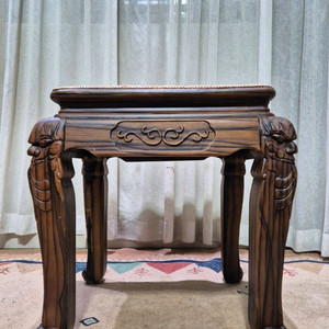 엔틱 빈티지 원목 스툴