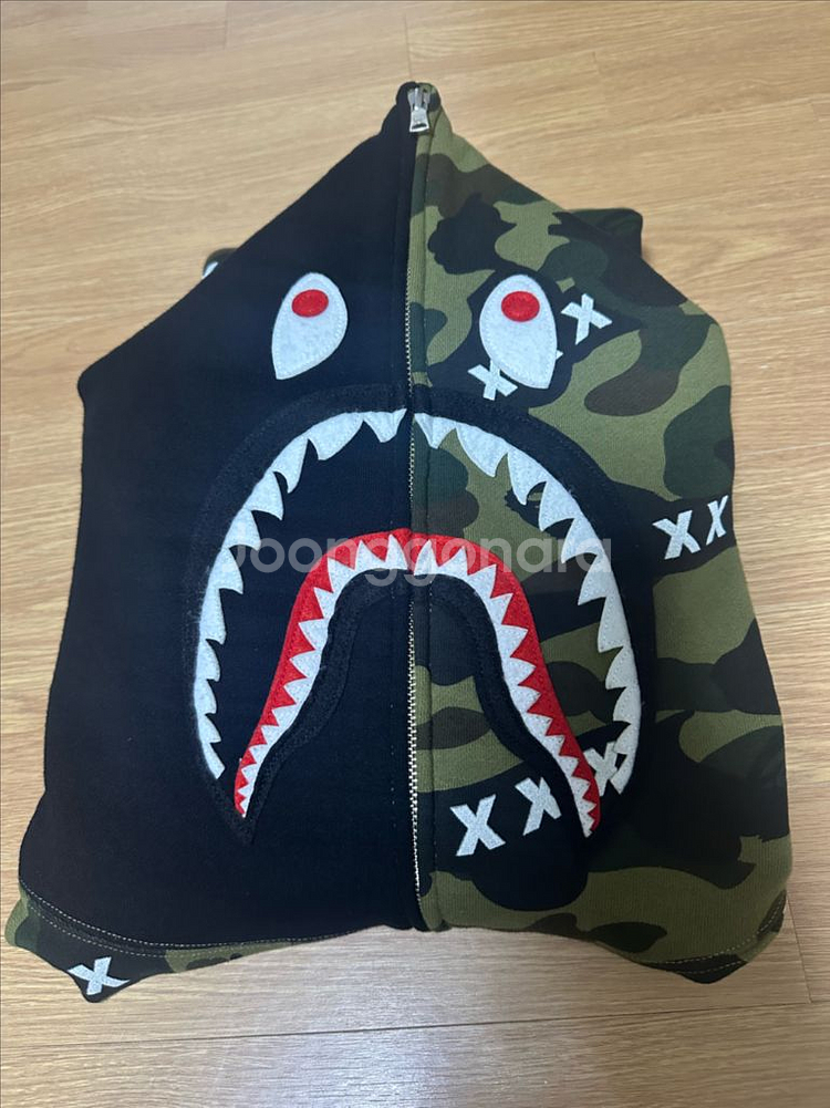 베이프 갓 셀렉션 샤크 후드집업 XXL--1