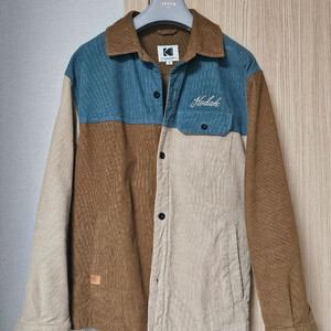 코닥 컬러블럭 셔츠 셔켓 자켓