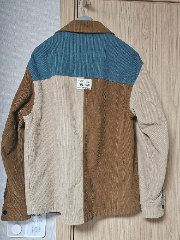 코닥 컬러블럭 셔츠 셔켓 자켓--1