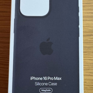 애플정품 아이폰16프로max 실리콘케이스-블랙