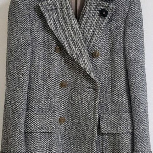 Lardini 헤링본 폴로 코트