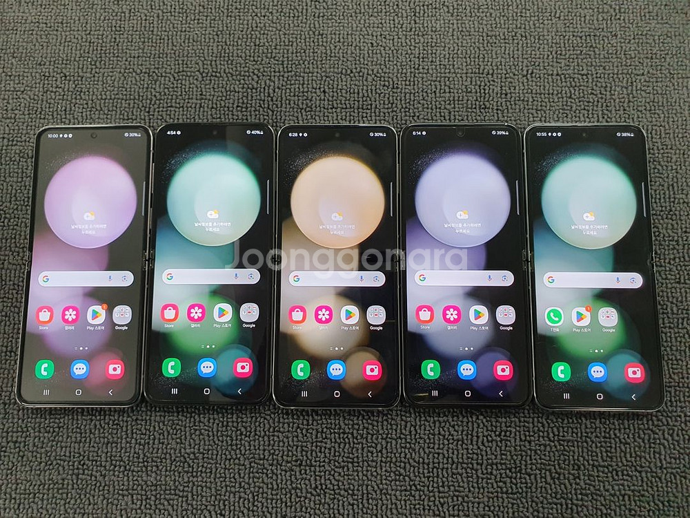 판매 갤럭시Z플립5 색상 공기계 F731 중고폰--0