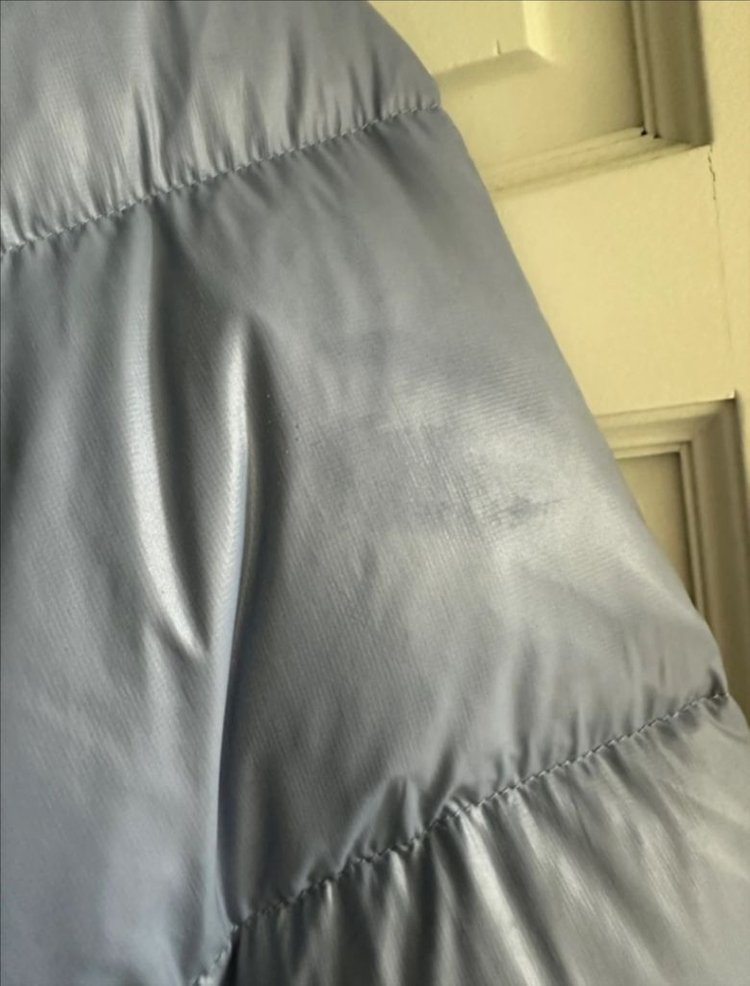 노스페이스 눕시 패딩점퍼 포크블루 크롭--5