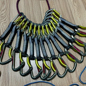 클라이밍 퀵드로우 비너 슬링 암벽 빙벽 장비