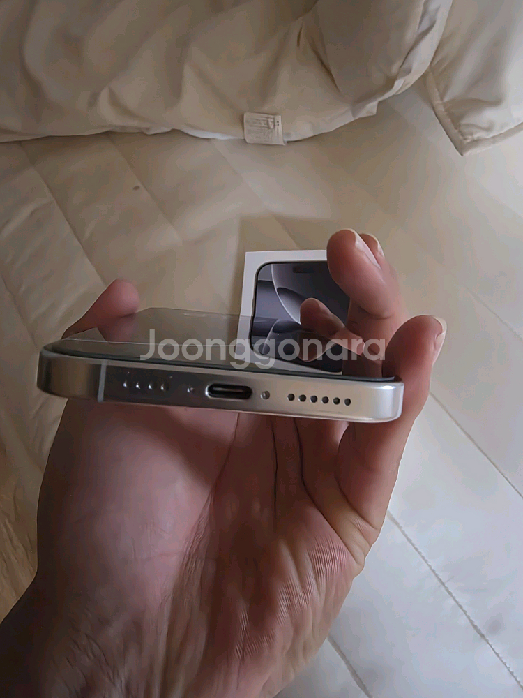 아이폰16프로맥스 256 실버 s급 풀박 판매--5