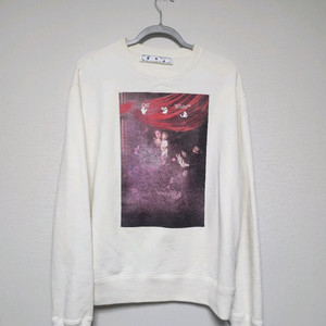 오프화이트 카라바조 맨투맨